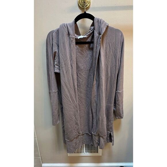 Soma WKND Soft Brushed Terry Hooded Cardigan Size Womens Med GUC - Picture 1 of 5
